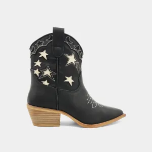 Valencia Cowboy Bootie- Black