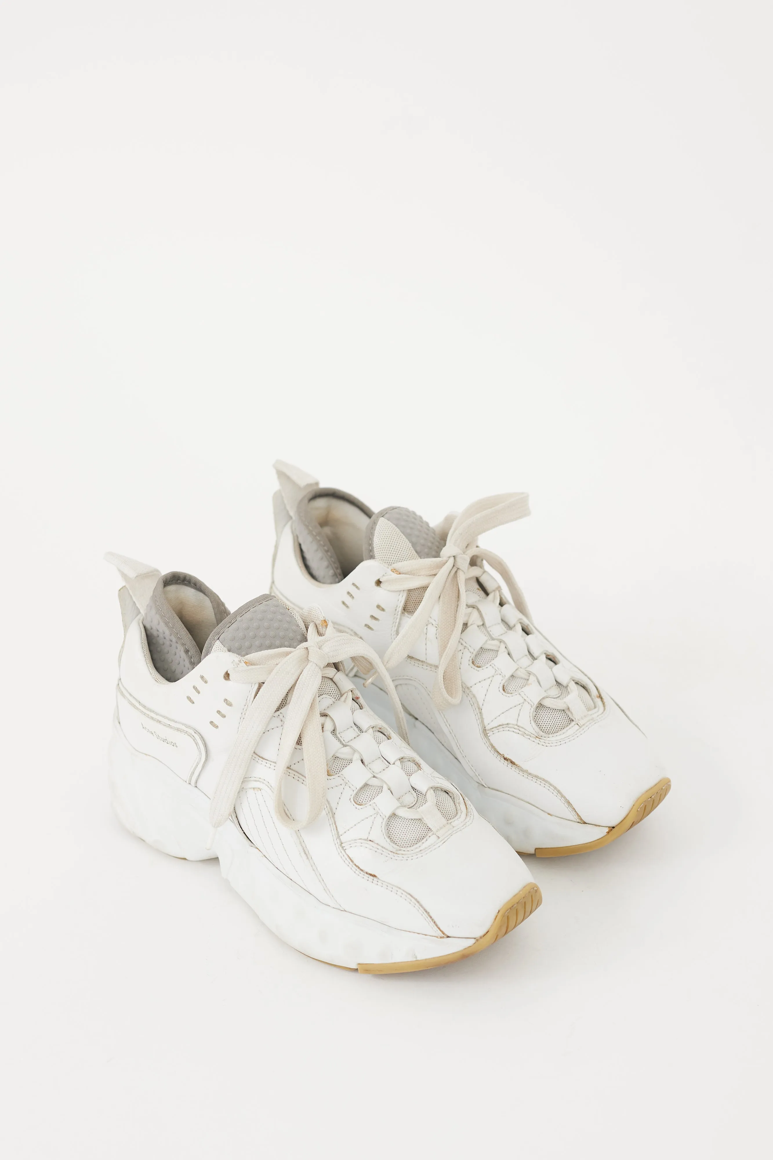 White Leather Rockaway Sneaker