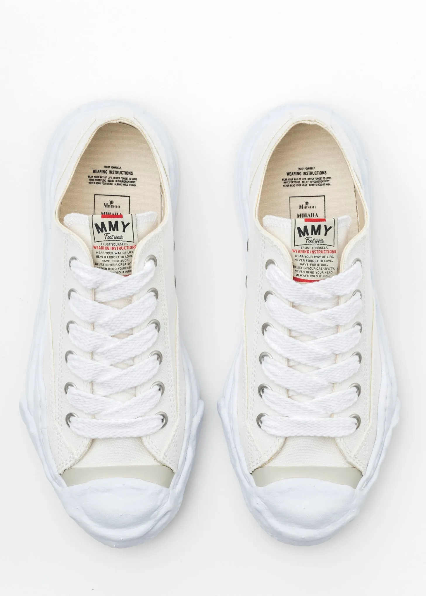 White OG Sole Canvas Low-Top Sneaker (HANK LOW)