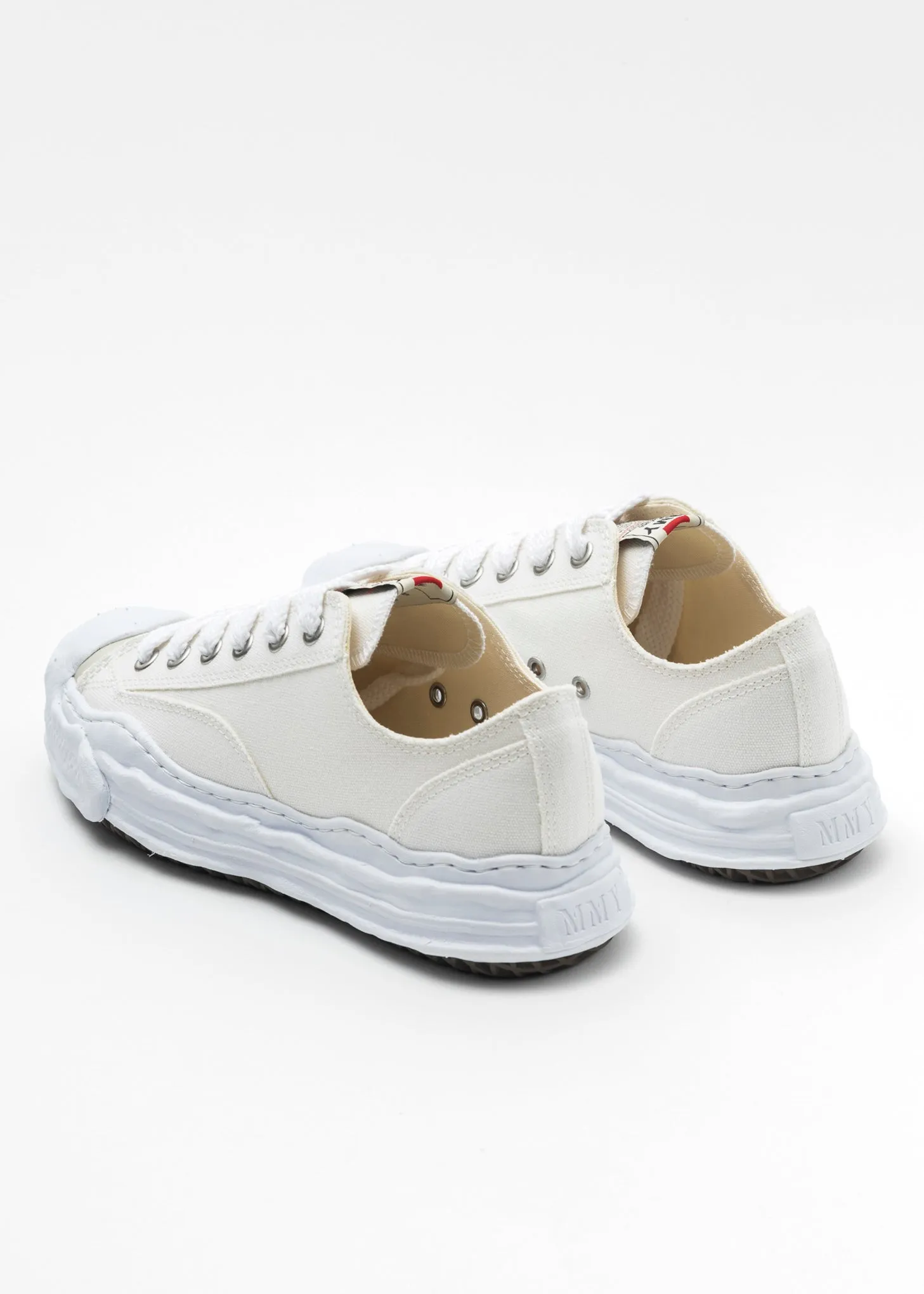 White OG Sole Canvas Low-Top Sneaker (HANK LOW)