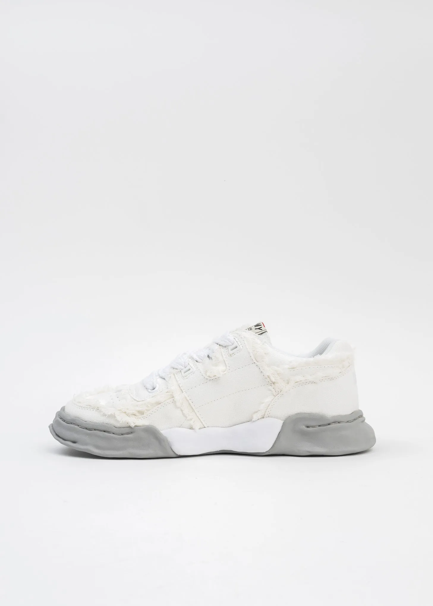 White OG Sole Canvas Low-Top Sneaker (PARKER  DAMAGE)