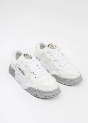 White OG Sole Canvas Low-Top Sneaker (PARKER  DAMAGE)
