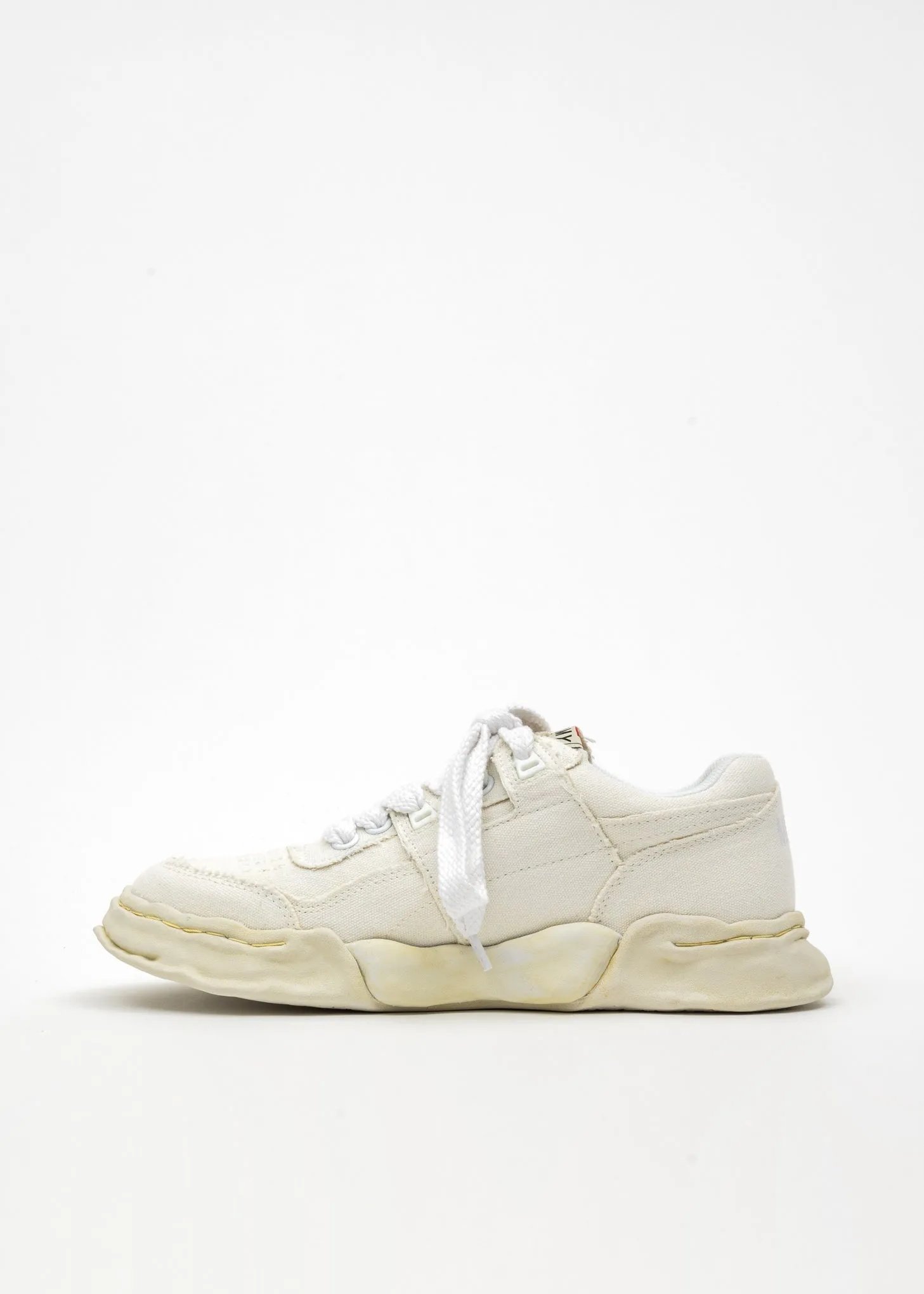 White OG Sole Canvas Low-Top Sneaker (PARKER DYED)