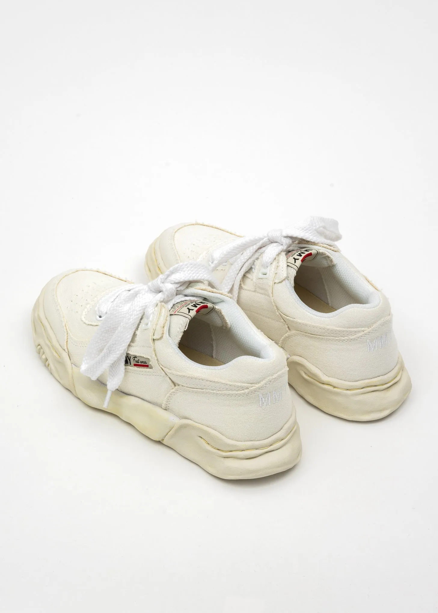 White OG Sole Canvas Low-Top Sneaker (PARKER DYED)
