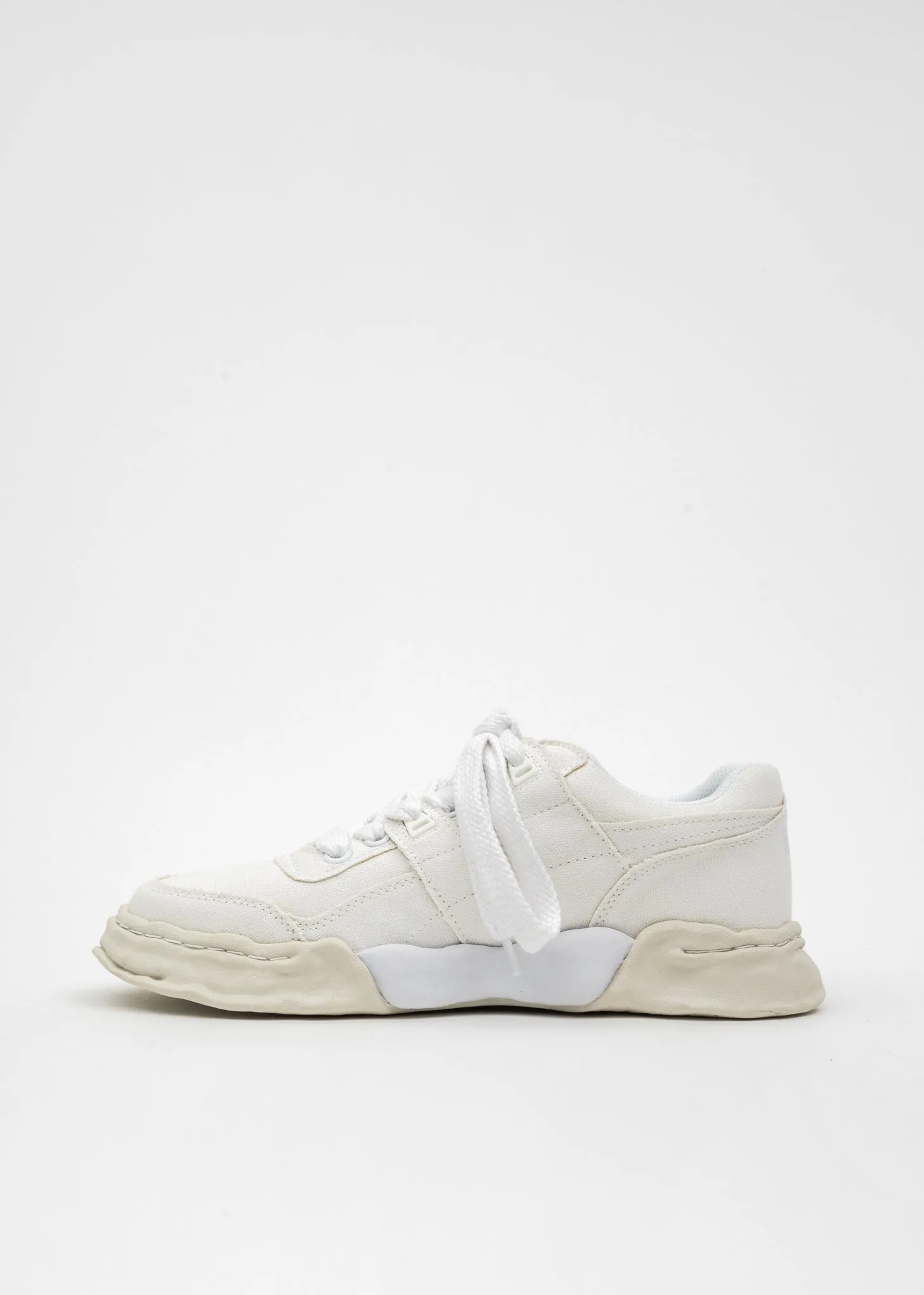 White OG Sole Canvas Low-Top Sneaker (PARKER)