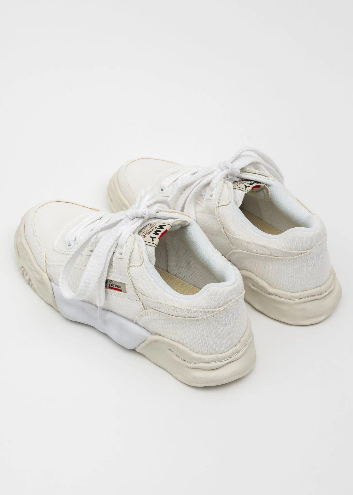 White OG Sole Canvas Low-Top Sneaker (PARKER)