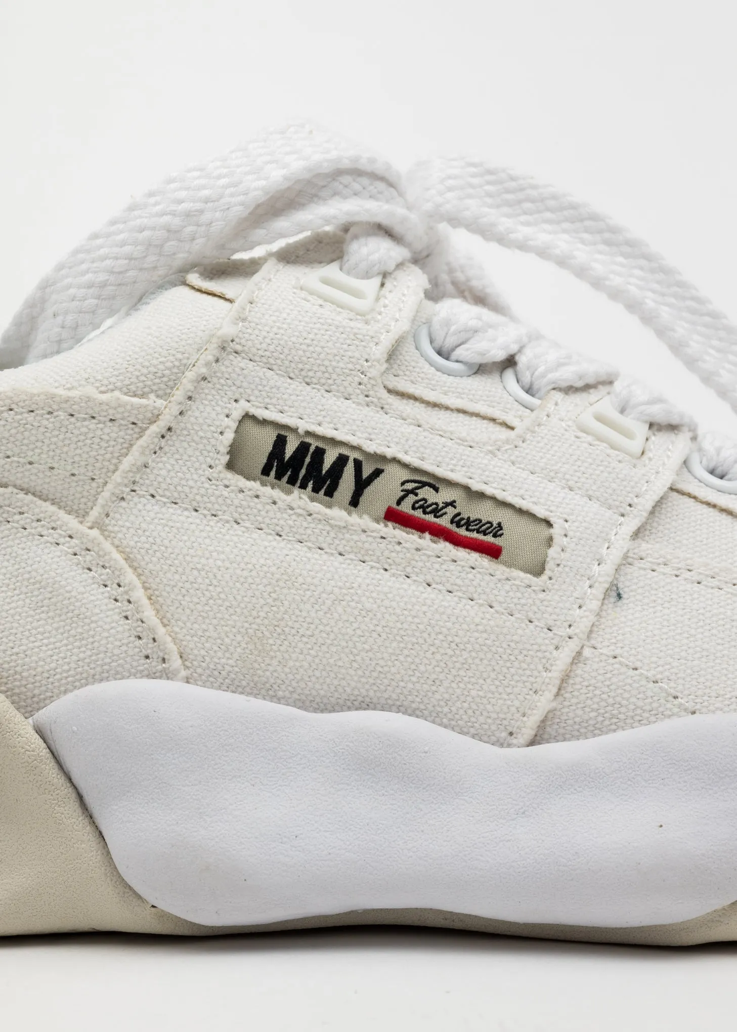 White OG Sole Canvas Low-Top Sneaker (PARKER)