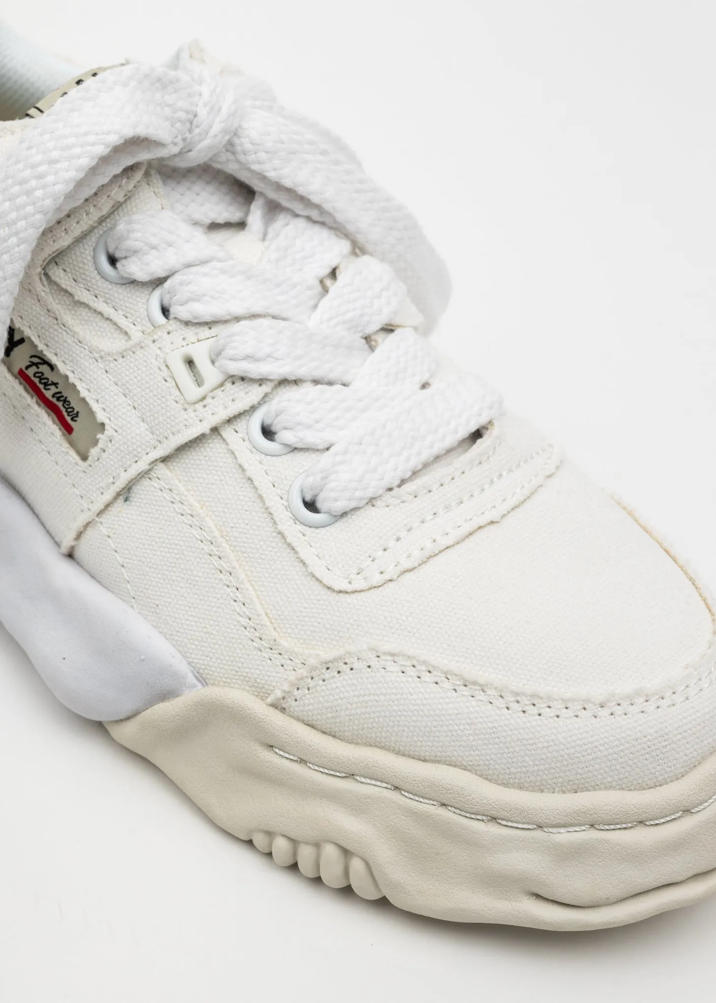 White OG Sole Canvas Low-Top Sneaker (PARKER)