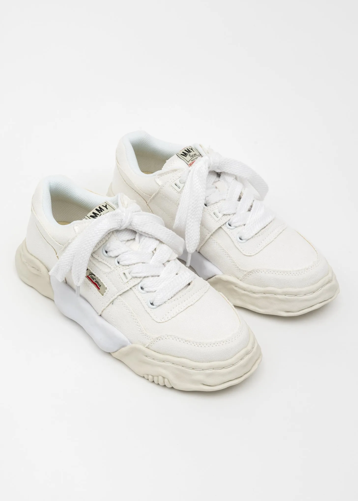 White OG Sole Canvas Low-Top Sneaker (PARKER)