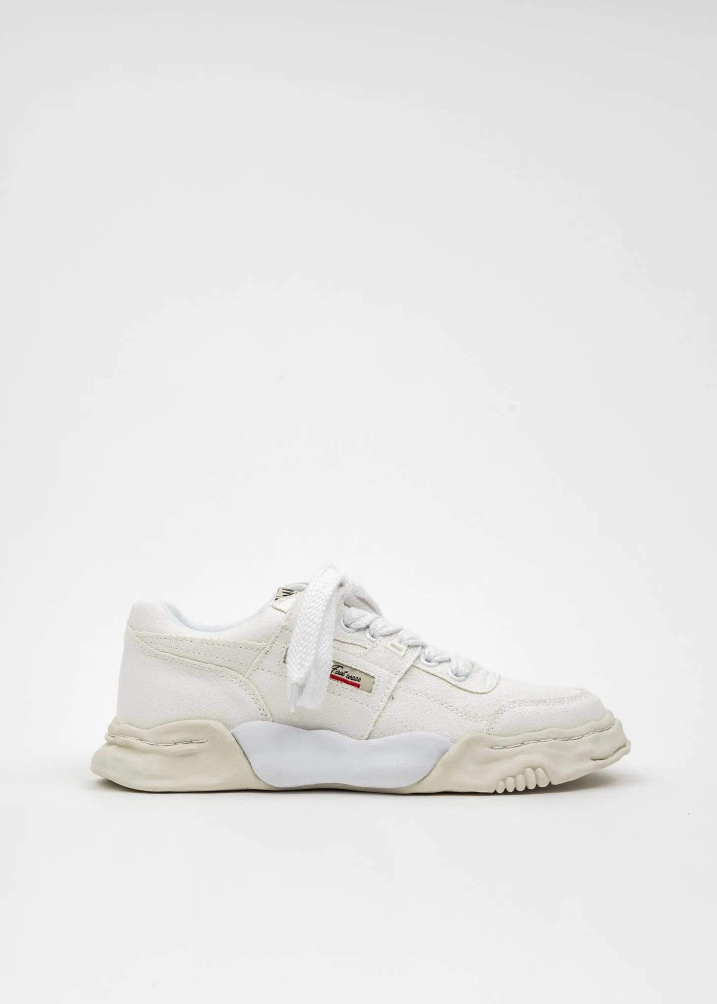 White OG Sole Canvas Low-Top Sneaker (PARKER)
