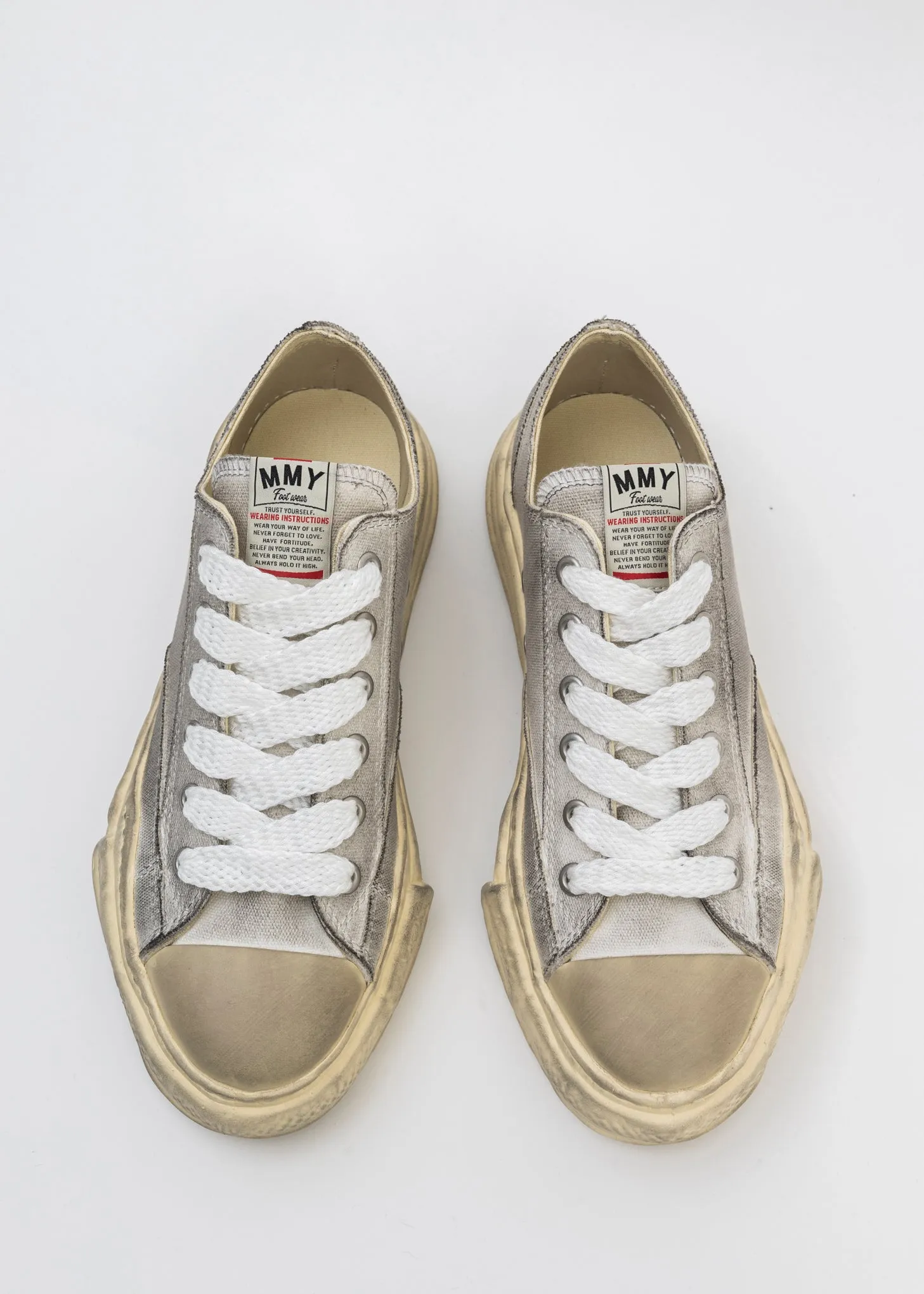 White OG Sole Canvas Low-Top Sneaker (PETERSON DIRTY)