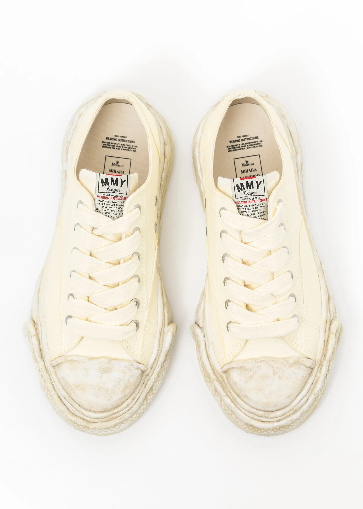 White Original Sole Canvas Garment Dye Lowcut Sneaker
