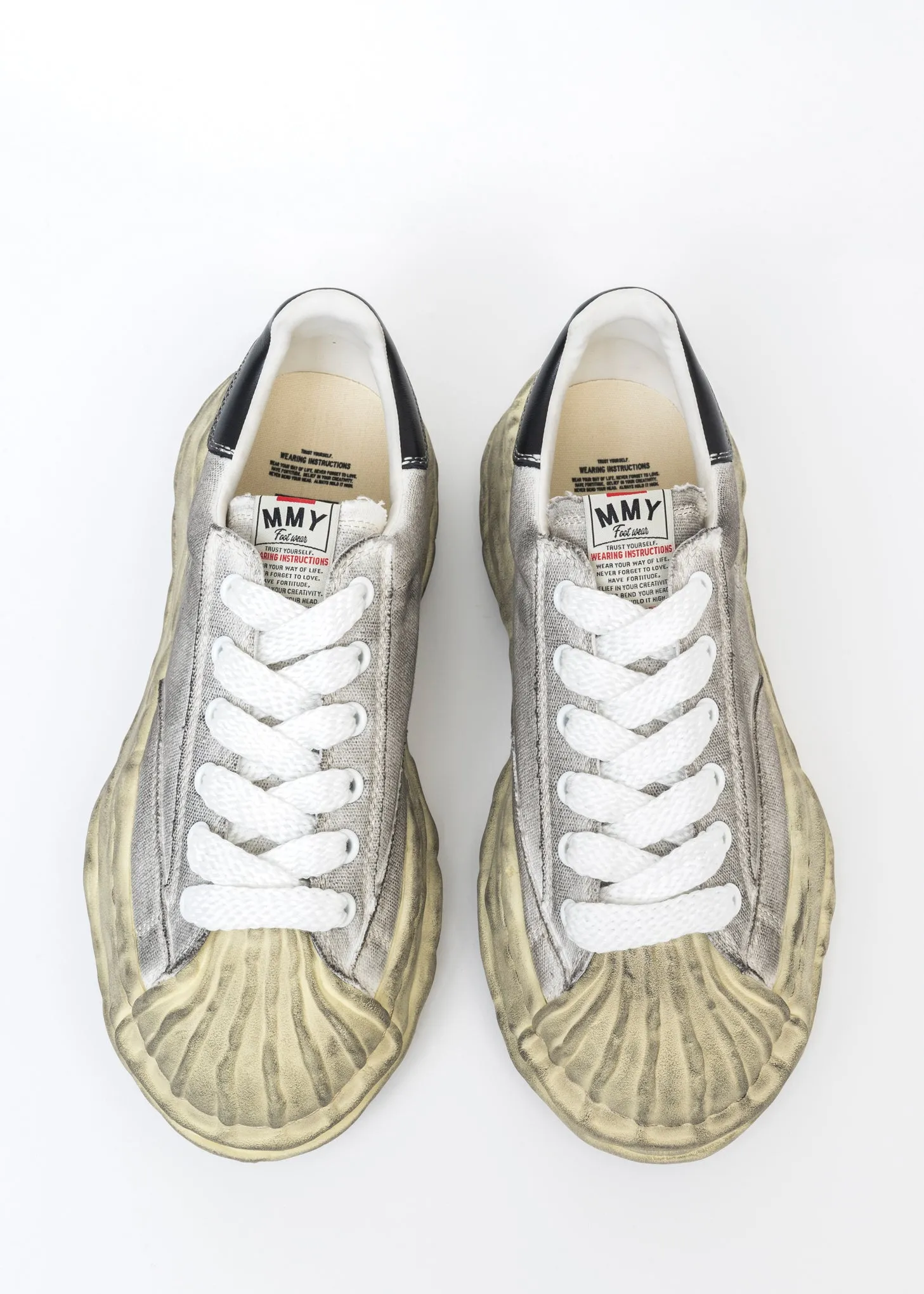 White Original Sole Canvas Low-Top Sneaker (BLAKEY DIRTY)
