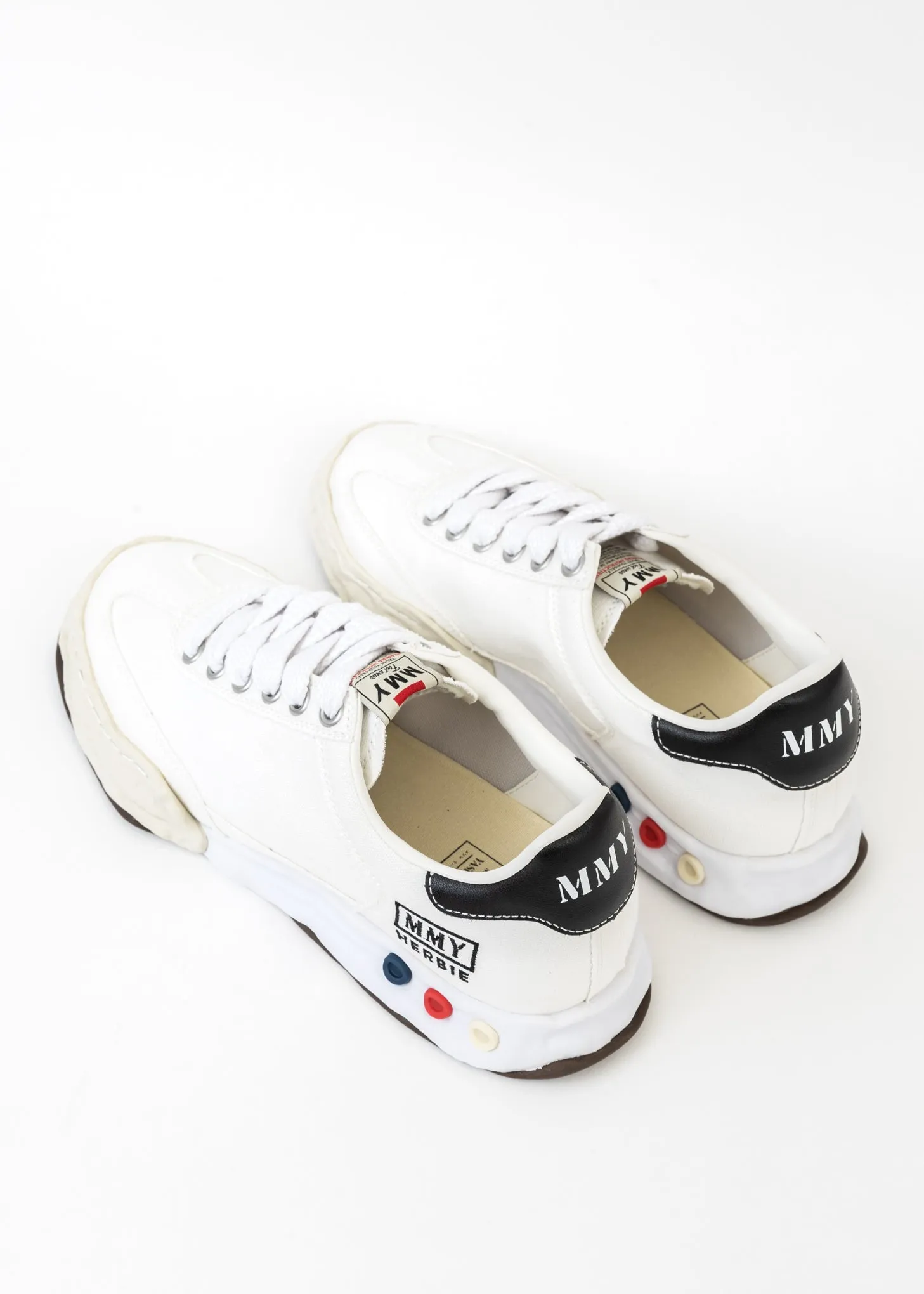 White Original Sole Canvas Low-Top Sneaker (HARBIE LOW)