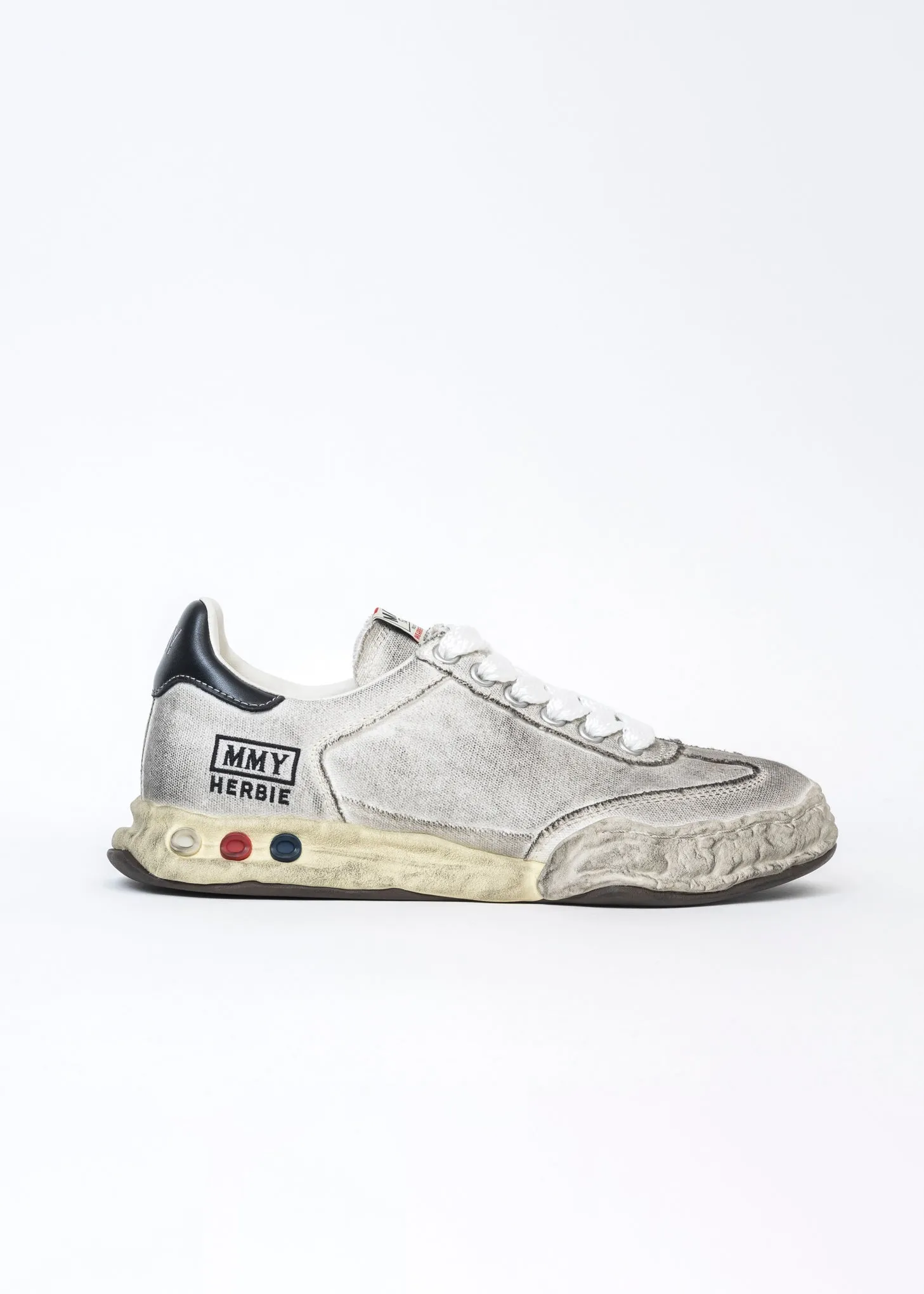 White Original Sole Canvas Low-Top Sneaker (HERBIE DIRTY)