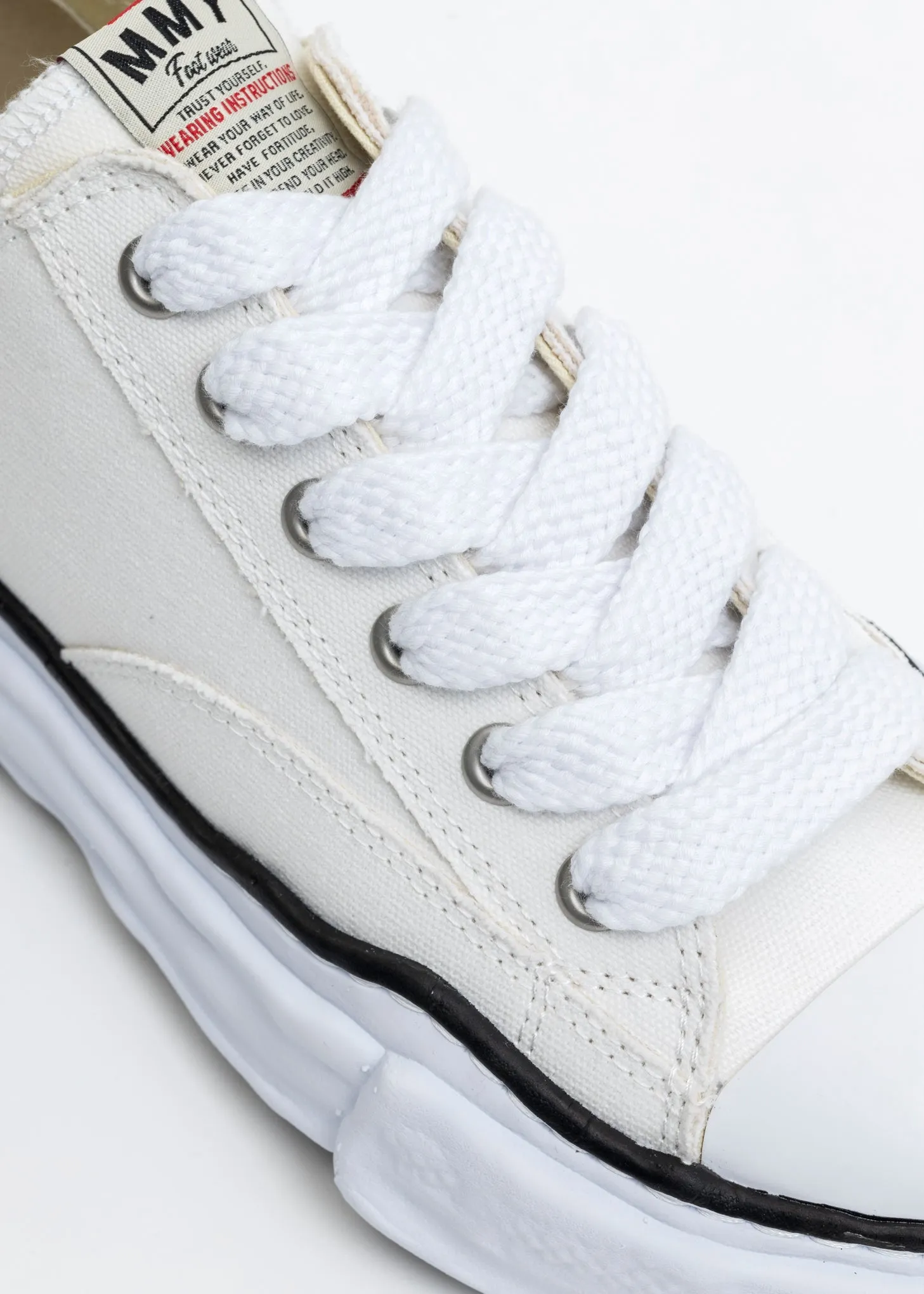 White Original Sole Canvas Lowcut Sneaker (PETERSON LOW)