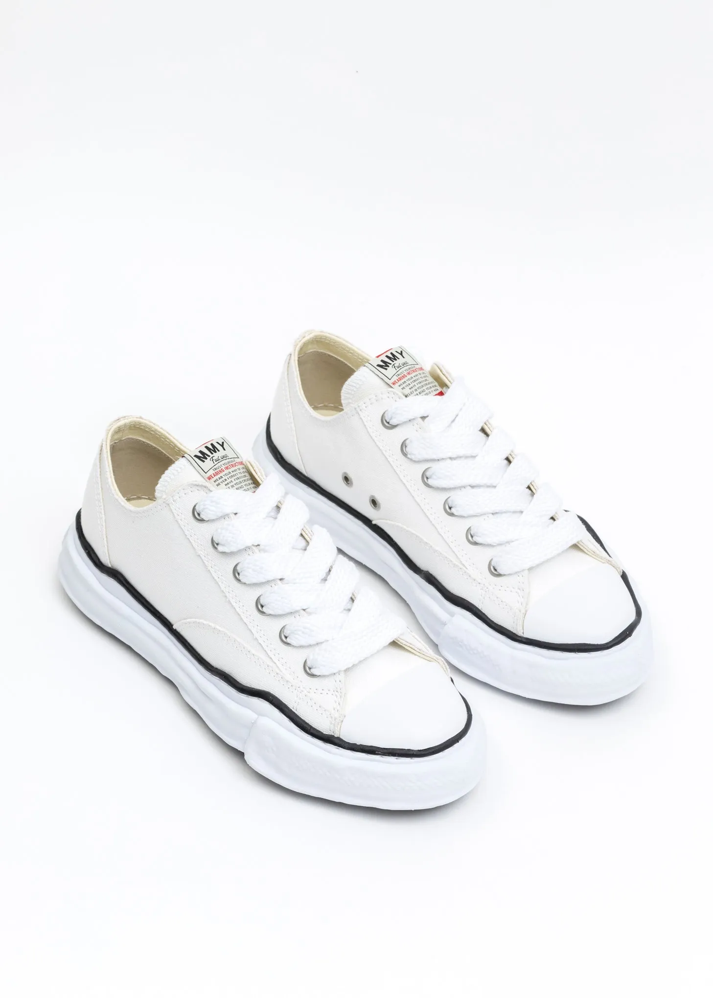 White Original Sole Canvas Lowcut Sneaker (PETERSON LOW)