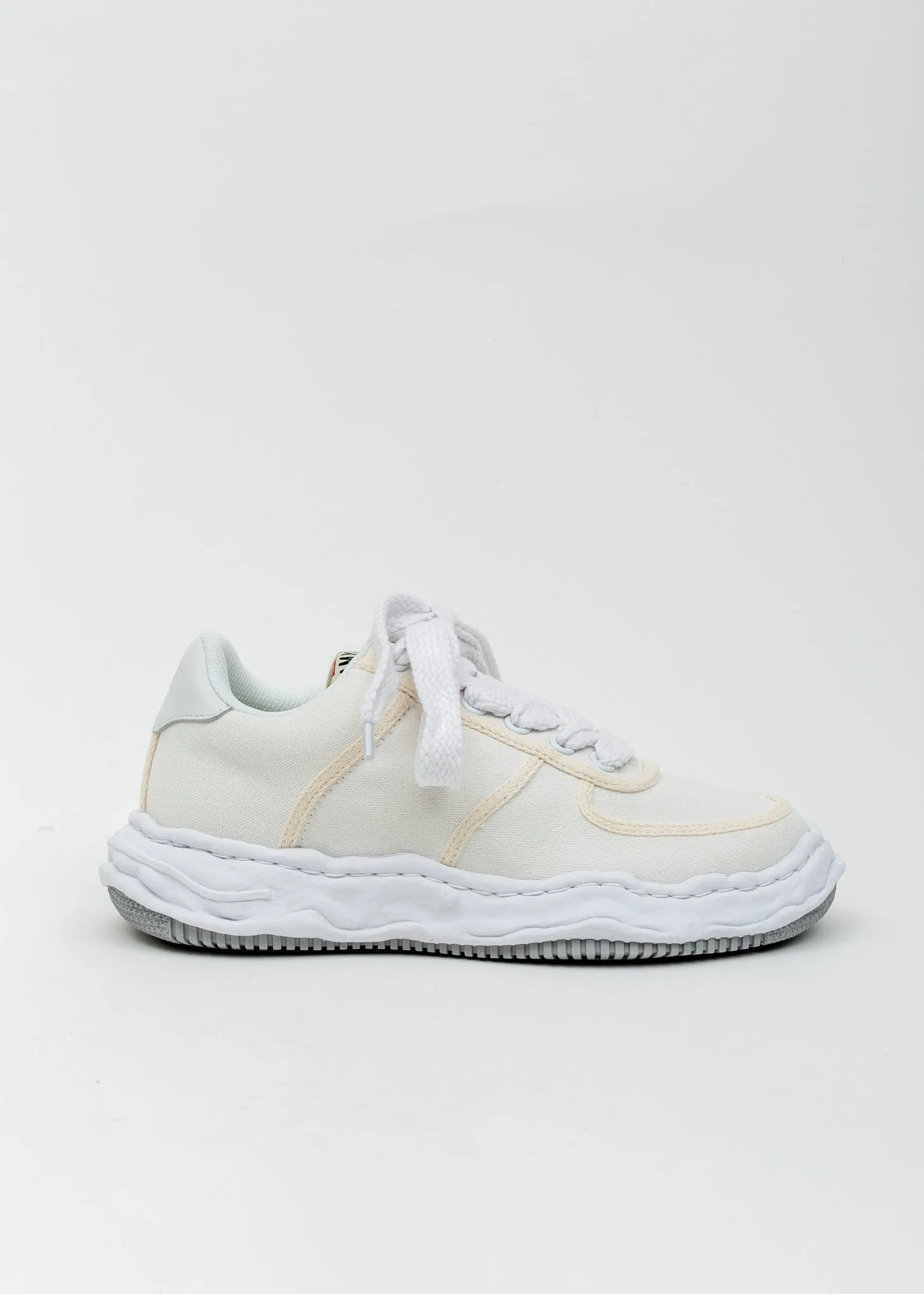 White Original Sole Canvas Sneaker (WAYNE LOW)