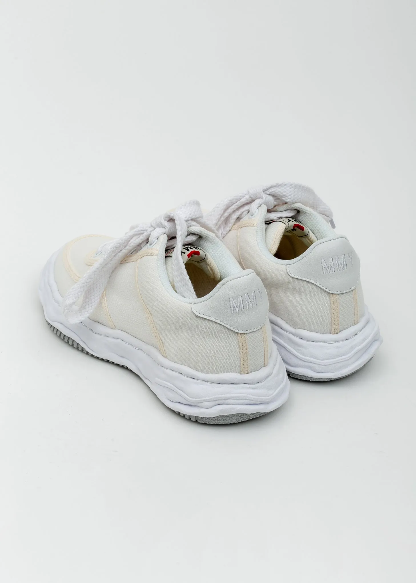 White Original Sole Canvas Sneaker (WAYNE LOW)