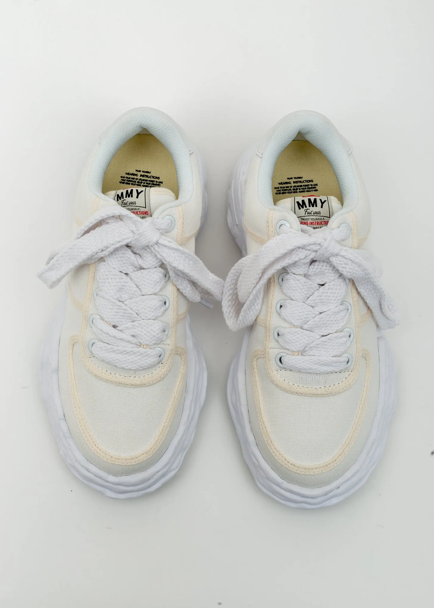 White Original Sole Canvas Sneaker (WAYNE LOW)