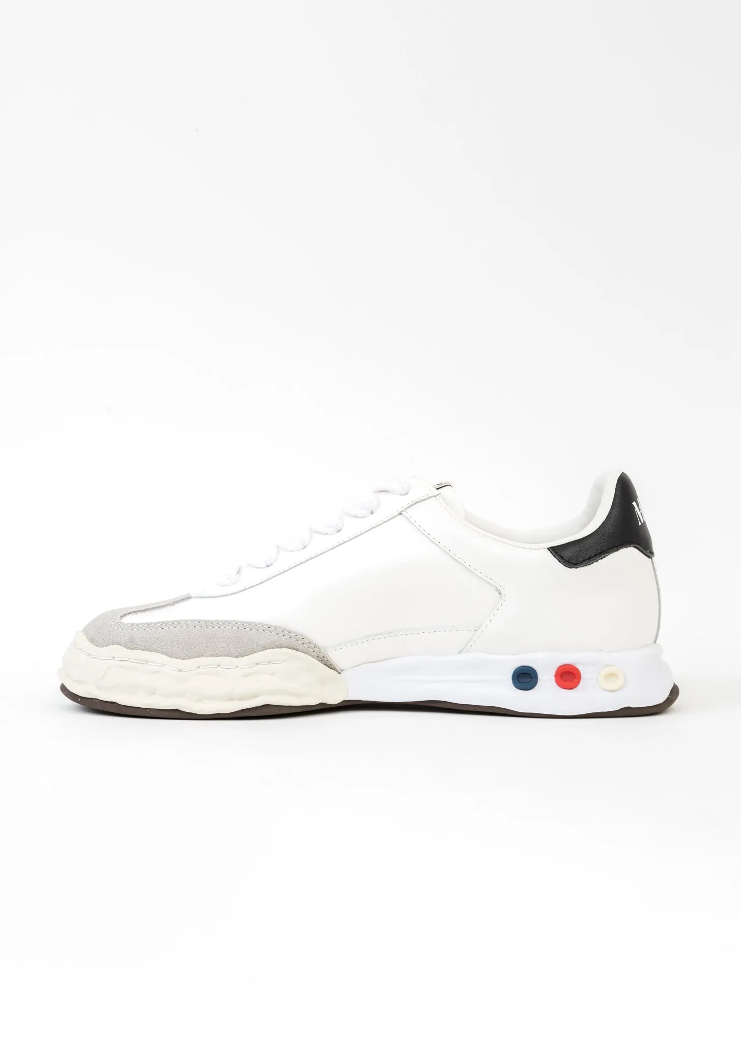White Original Sole Leather Low-Top Sneaker (HARBIE LOW)