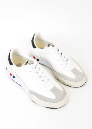 White Original Sole Leather Low-Top Sneaker (HARBIE LOW)