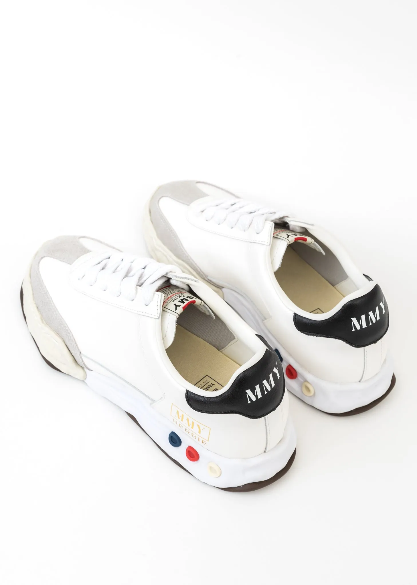 White Original Sole Leather Low-Top Sneaker (HARBIE LOW)