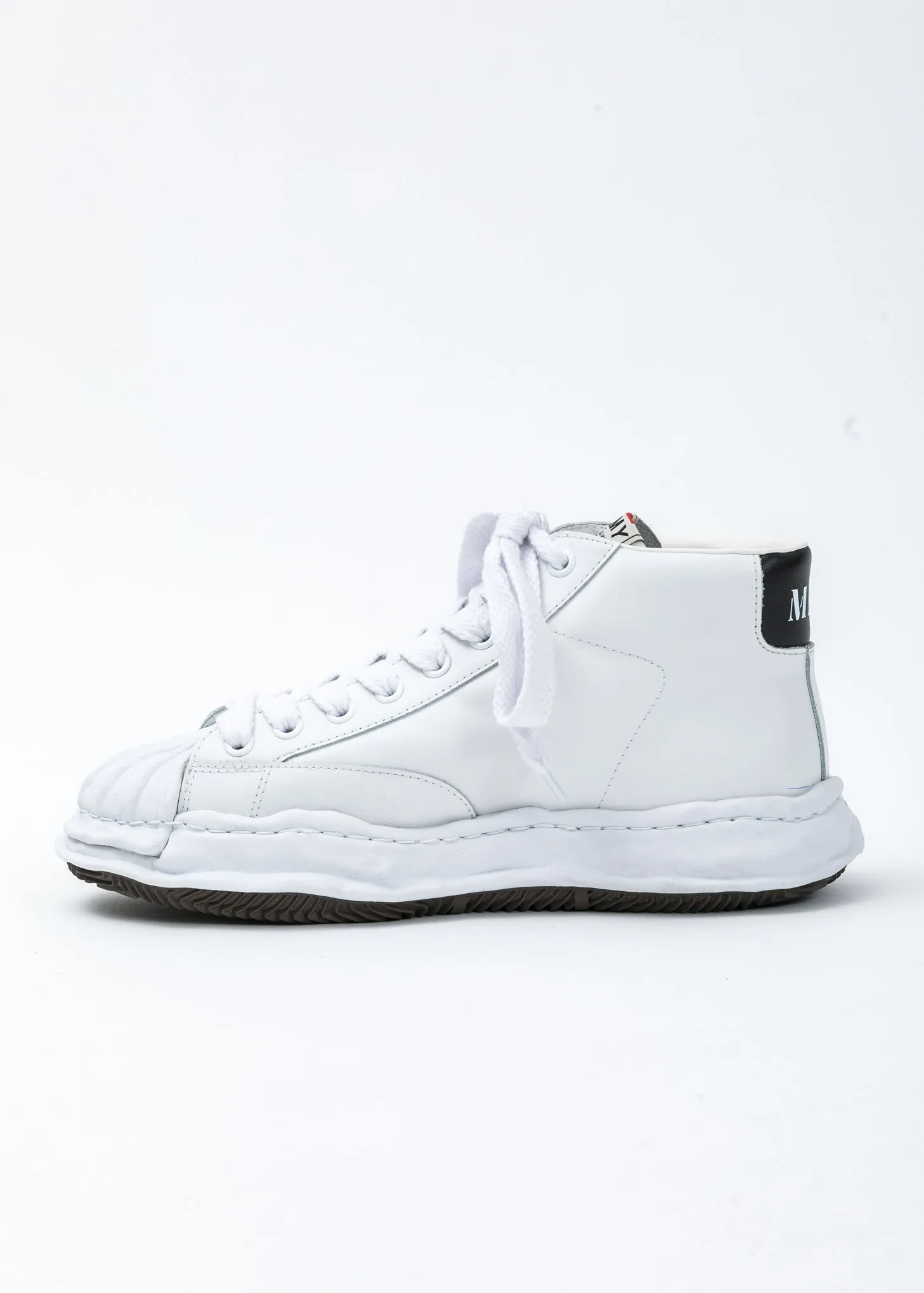 White Original STC Sole Leather Hitop Sneaker