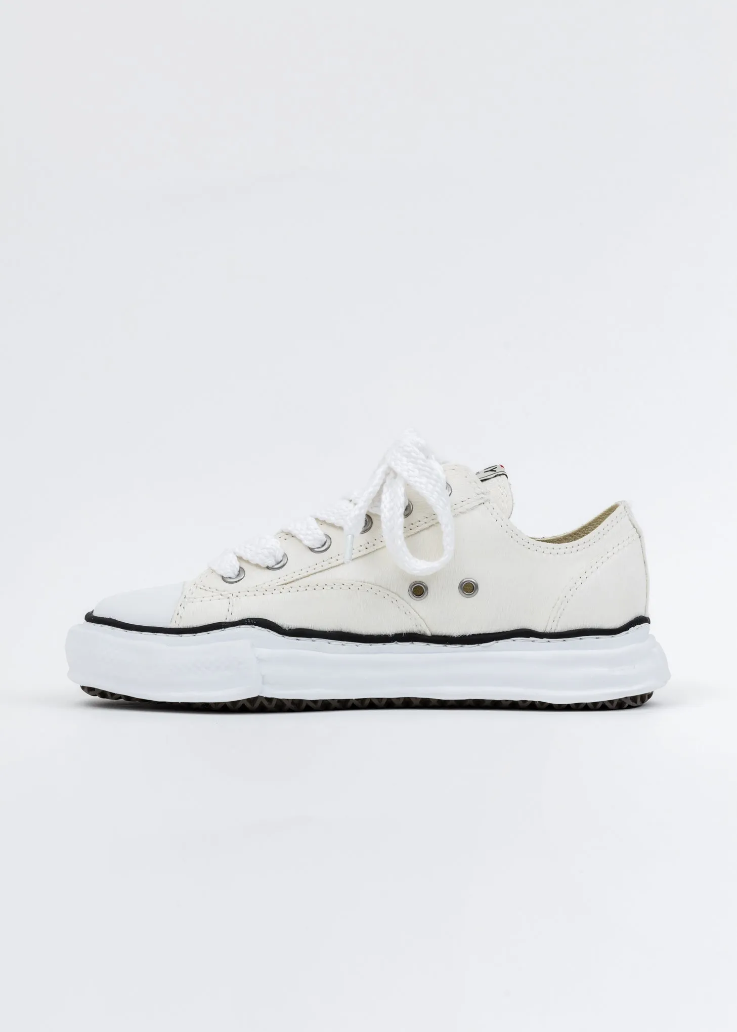 White Ponyskin Original Sole Lowtop Sneaker