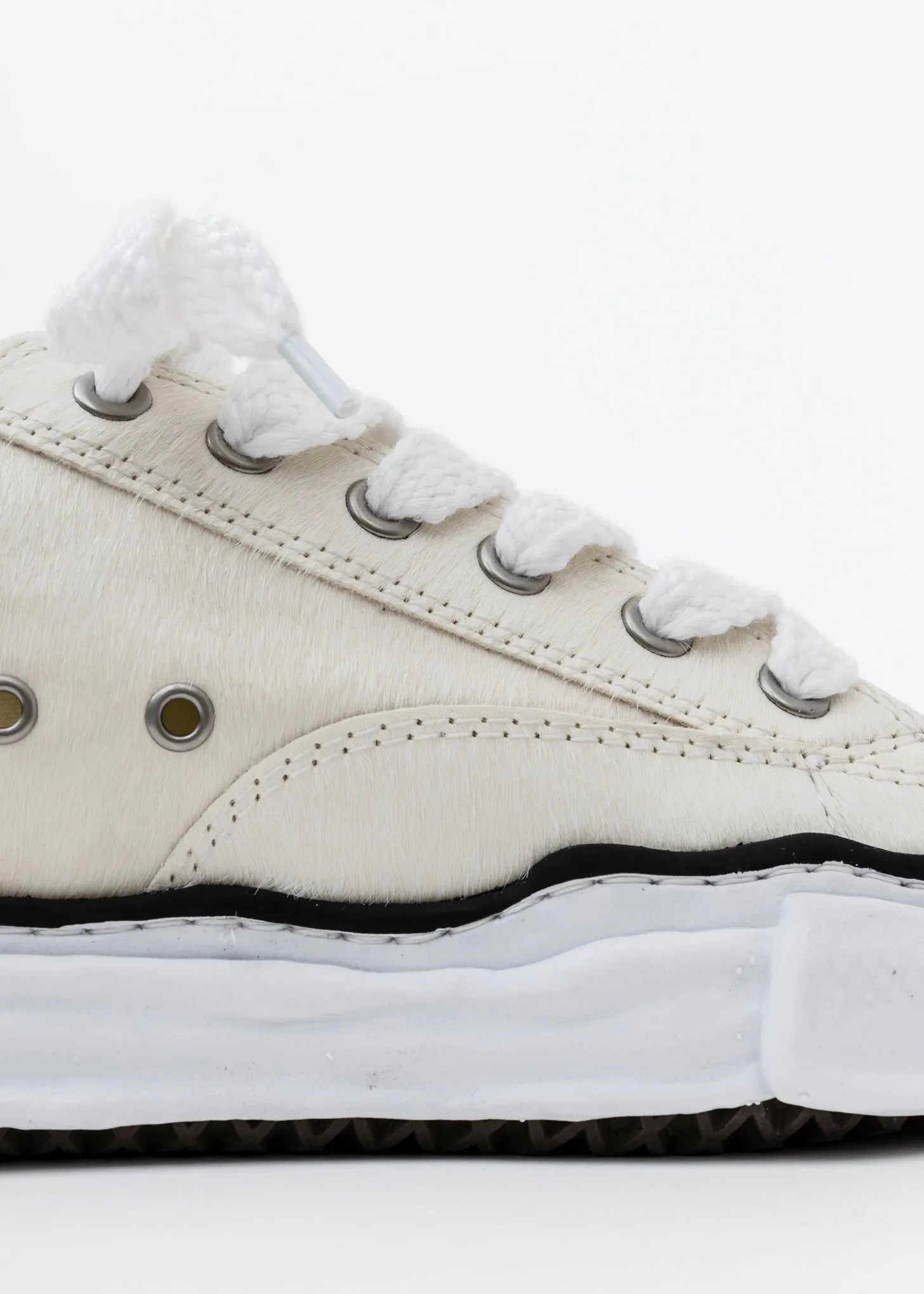 White Ponyskin Original Sole Lowtop Sneaker