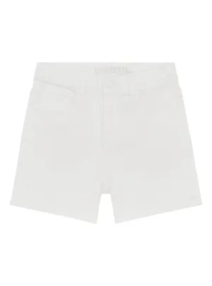 White Stretch Bull Denim Shorts (7-16)