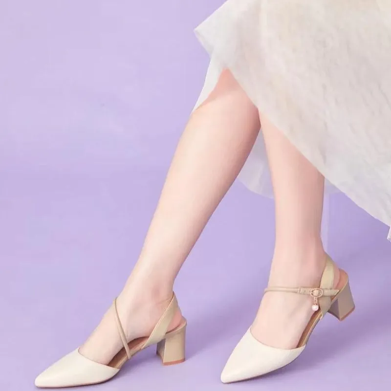 Women Pointed Toe High-Heeled Sandals
