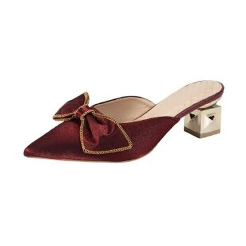 Women Pumps Thick Heels Ladies