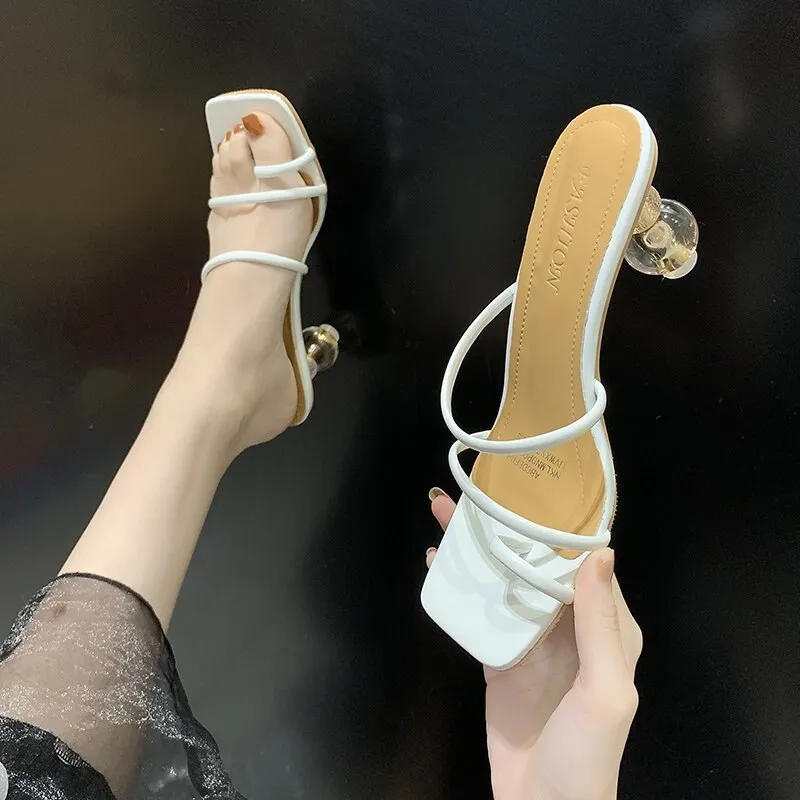 Women Sandals Slides High Heels