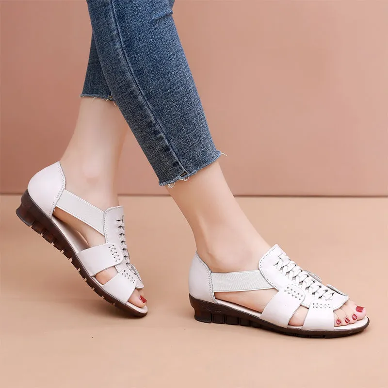 Women Slip On Casual Flat Sandals