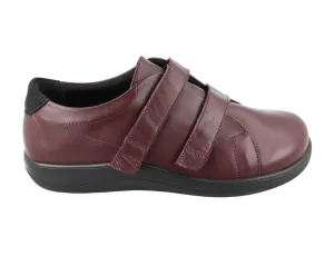 Womens Adjustable Scott Burgundy Shoes