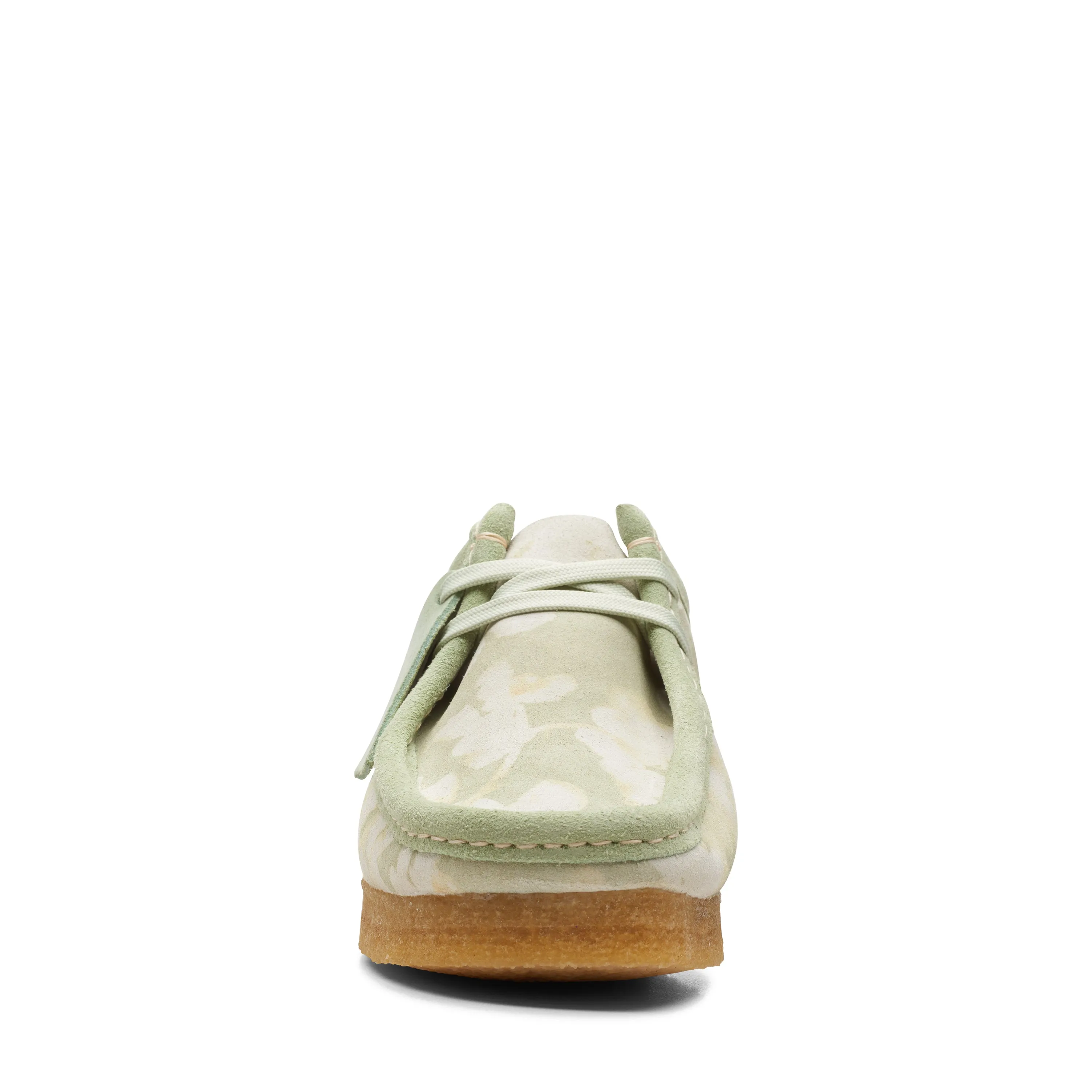 WOMEN’S CLARK ORIGINAL WALLABEE “MADE IN PORTUGAL” (GREEN FLORAL)