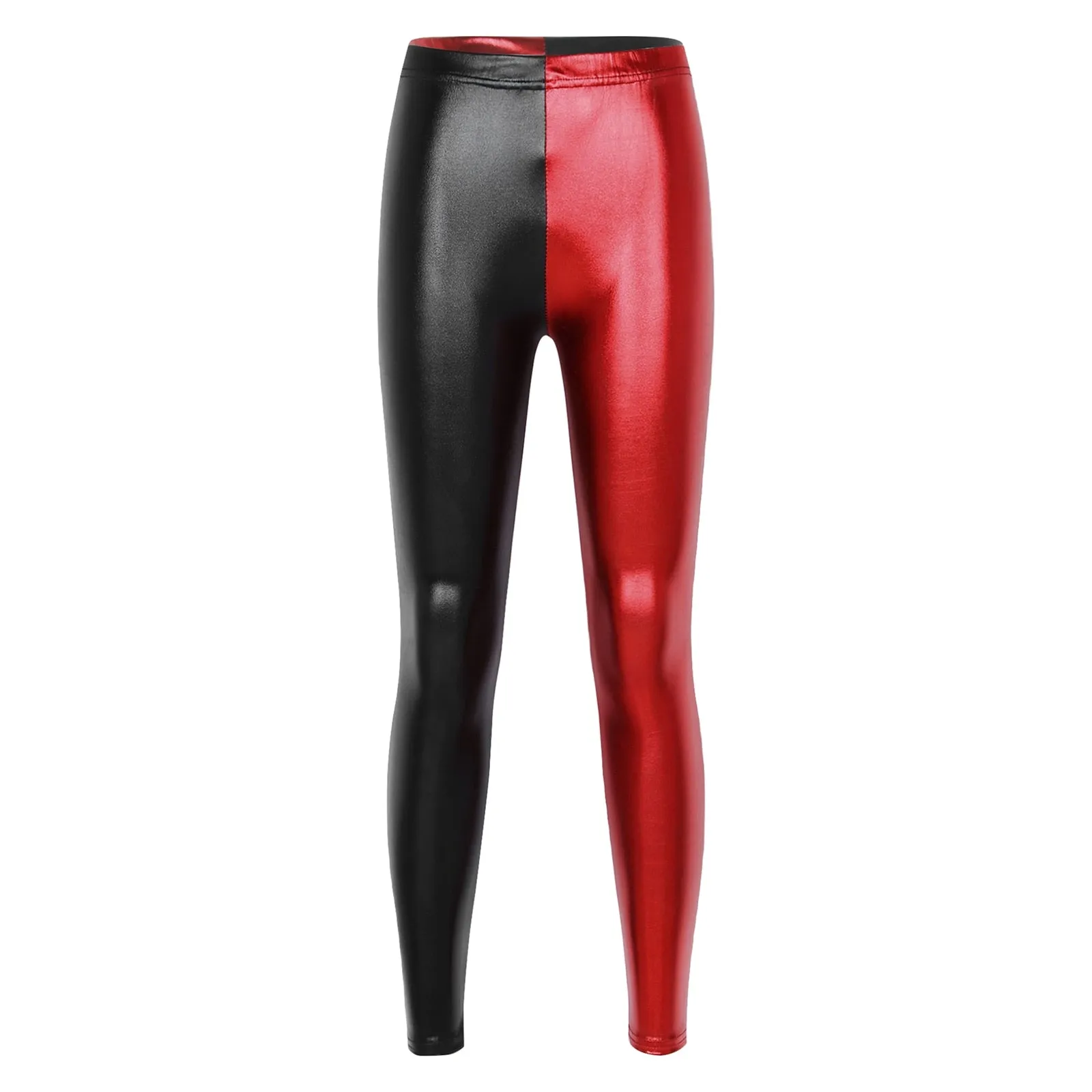Women's Shiny Metallic Faux Leather  Leggings