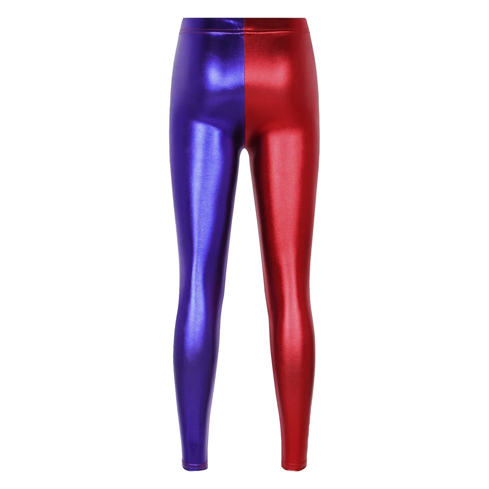 Women's Shiny Metallic Faux Leather  Leggings