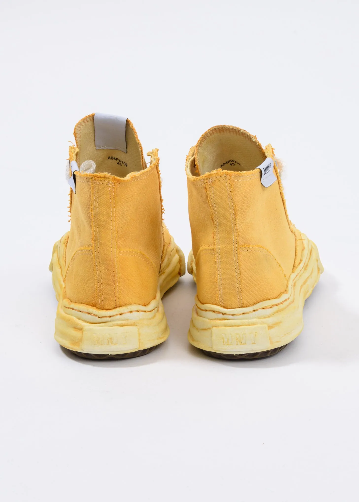 Yellow Overdye Original Sole High Top Sneaker