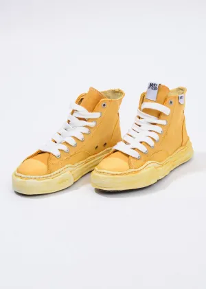 Yellow Overdye Original Sole High Top Sneaker